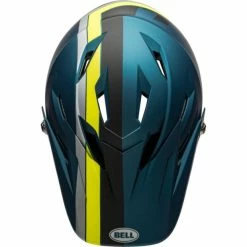Casque Bell Sanction Bleu/Jaune Fluo -Vélo Elegant Magasin casque bell sanction bleu jaune fluo 4