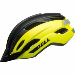 Casque Bell Trace Noir Mat/Jaune Fluo -Vélo Elegant Magasin casque bell trace noir mat jaune fluo 2