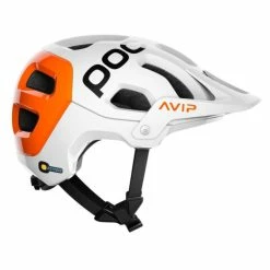 Casque POC Tectal Race SPIN NFC - Blanc Hydrogène-Orange AVIP -Vélo Elegant Magasin casque poc tectal race spin nfc blanc hydrogene orange avip 3