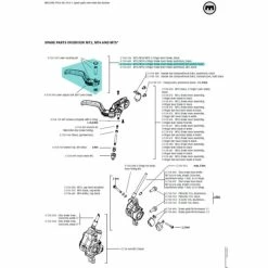 Levier De Frein Magura MT2/MT4 4 Doigts Avec Boule - 0724690
