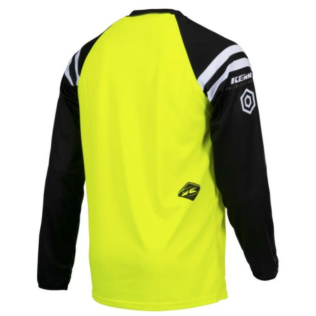 Maillot Kenny Track Raw Jaune Fluo 2 Maillot Kenny Track Raw Jaune Fluo – Image 2