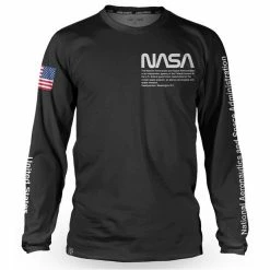 Maillot Manches Longues Loose Riders Nasa Flight Crew Noir