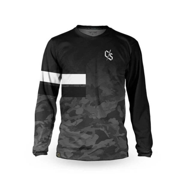 Maillot VTT Manches Longues Loose Riders C/S Heritage Dipped Monochrome 1 Maillot VTT Manches Longues Loose Riders C/S Heritage Dipped Monochrome